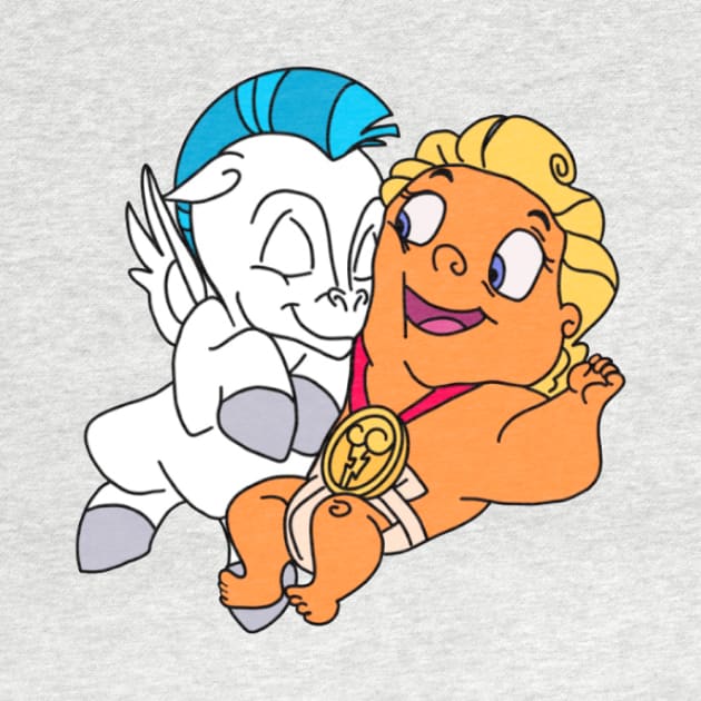 Baby Hercules & Pegasus by MelissaJoyCreative